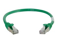 C2G Cat5e Booted Shielded (STP) Network Patch Cable - Cordon de raccordement - RJ-45 (M) pour RJ-45 (M) - 2 m - STP - CAT 5e - Moulé - vert 83831