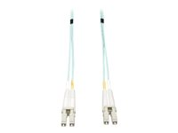 Tripp Lite 30M 10Gb Duplex Multimode 50/125 OM3 LSZH Fiber Patch Cable LC/LC Aqua 30 Meters - Cordon de raccordement - LC multi-mode (M) pour LC multi-mode (M) - 30 m - fibre optique - duplex - 50 / 125 microns - OM3 - sans halogène - turquoise N820-30M