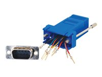 C2G Modular Adapter - Adaptateur série - RJ-45 (F) pour DB-9 (M) - bleu 81549