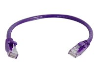 C2G Cat6 Booted Unshielded (UTP) Network Patch Cable - Cordon de raccordement - RJ-45 (M) pour RJ-45 (M) - 5 m - UTP - CAT 6 - moulé, sans crochet, bloqué - violet 83635