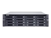 QNAP TS-1683XU-RP - Serveur NAS - 16 Baies - rack-montable - SATA 6Gb/s - RAID 0, 1, 5, 6, 10, 50, JBOD, 60 - RAM 16 Go - Gigabit Ethernet / 10Gbps SFP+ - iSCSI support - 3U TS-1683XU-RP-E2124-16G