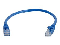 C2G Cat5e Booted Unshielded (UTP) Network Patch Cable - Cordon de raccordement - RJ-45 (M) pour RJ-45 (M) - 3 m - UTP - CAT 5e - moulé, sans crochet, bloqué - bleu 83164