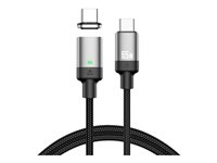 DLH - Câble USB - 24 pin USB-C (M) magnétique pour 24 pin USB-C (M) - 3.25 A - 1 m - Alimentation USB (65 W) - noir DY-TU5210