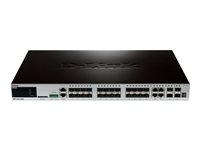 D-Link xStack DGS-3420-28SC - Commutateur - Géré - 20 x SFP + 4 x SFP Gigabit combiné + 4 x 10 Gigabit SFP+ - Montable sur rack DGS-3420-28SC