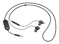 Samsung EO-IG930 - Écouteurs avec micro - intra-auriculaire - filaire - Suppresseur de bruit actif - jack 3,5mm - noir EO-IG930BBEGWW