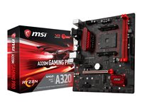 MSI A320M GAMING PRO - Carte-mère - micro ATX - Socket AM4 - AMD A320 - USB 3.1 Gen 1 - Gigabit LAN - carte graphique embarquée (unité centrale requise) - audio HD (8 canaux) A320M GAMING PRO