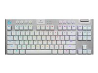 Logitech Gaming G915 TKL - Clavier - backlit - USB, Bluetooth, LIGHTSPEED - AZERTY - Français - commutateur : GL Tactile - blanc 920-009662