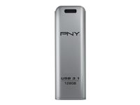 PNY Elite Steel - Clé USB - 128 Go - USB 3.1 FD128ESTEEL31G-EF