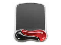 Kensington Duo Gel Mouse Pad Wrist Rest - Tapis de souris avec repose-poignets - noir, rouge - Conformité TAA 62402