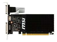 MSI GT 710 1GD3H LP - Carte graphique - GF GT 710 - 1 Go DDR3 - PCIe 2.0 x16 profil bas - DVI, D-Sub, HDMI GT 710 1GD3H LP