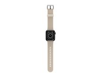 OtterBox - Sacoche pour montre intelligente - antimicrobien - acier inoxydable, silicone infusé d'argent - don't even chai (marron) - pour Apple Watch SE, Series 4, Series 5, Series 6, Series 7 77-90266