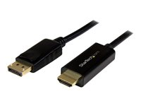 StarTech.com Câble adaptateur DisplayPort vers HDMI de 1 m - Convertisseur DP vers HDMI avec câble intégré - M/M - Ultra HD 4K - Noir - Câble adaptateur - DisplayPort mâle pour HDMI mâle - 1 m - noir - support 4K - pour P/N: TB3DK2DPPD, TB3DK2DPPDUE, TB3DK2DPW, TB3DK2DPWUE, TB3DKDPMAW, TB3DKDPMAWUE DP2HDMM1MB