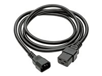 Tripp Lite 10ft Power Cord Extension Cable C19 to C14 Heavy Duty 15A 14AWG 10' - Câble d'alimentation - IEC 60320 C14 pour IEC 60320 C19 - 3 m - moulé - noir P047-010