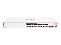 HPE Aruba Instant On 1830 24G 12p Class4 PoE 2SFP 195W Switch - Commutateur - intelligent - 12 x 10/100/1000 + 12 x 10/100/1000 (PoE+) + 2 x Gigabit SFP - de bureau, Montable sur rack - PoE+ (195 W) JL813A#ABB