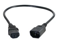 C2G Computer Power Cord Extension - Rallonge de câble d'alimentation - power IEC 60320 C13 pour IEC 60320 C14 - CA 250 V - 5 m 88506