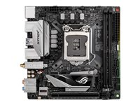 ASUS ROG STRIX H270I GAMING - Carte-mère - mini ITX - Socket LGA1151 - H270 - USB 3.1 Gen 1 - Bluetooth, 2 x Gigabit LAN, Wi-Fi - carte graphique embarquée (unité centrale requise) - audio HD (8 canaux) 90MB0U10-M0EAY0