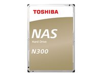 Toshiba N300 NAS - Disque dur - 12 To - interne - 3.5" - SATA 6Gb/s - 7200 tours/min - mémoire tampon : 256 Mo HDWG21CUZSVA