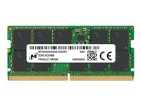 Micron - DDR5 - module - 32 Go - SO DIMM 262 broches - 4800 MHz / PC5-38400 - CL40 - 1.1 V - mémoire sans tampon - ECC MTC20C2085S1TC48BR