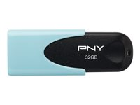PNY Attaché 4 - Clé USB - 32 Go - USB 2.0 - bleu pastel FD32GATT4PAS1KB-EF