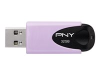 PNY Attaché 4 - Clé USB - 32 Go - USB 2.0 - violet pastel FD32GATT4PAS1KV-EF