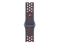 Apple Nike - Bracelet pour montre intelligente - 45 mm - M/L (s'adapte aux poignets de 160 - 210 mm) - flamme bleue MUV93ZM/A