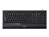 Logitech Illuminated K740 - Clavier - rétroéclairé - USB - International US - orange, noir classique 920-005696