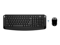 HP 300 - Ensemble clavier et souris - sans fil - Anglais - pour HP 20, 22, 24, 27, 460; Pavilion 24, 27, 590, 595, TP01; Portable 14, 15 3ML04AA#ABB