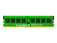 Kingston ValueRAM - DDR3 - module - 4 Go - DIMM 240 broches - 1333 MHz / PC3-10600 - CL9 - 1.5 V - mémoire sans tampon - non ECC KVR13N9S8/4