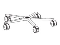 Ergotron - Base de système à roulettes - noir - pour Mobile WorkStand 33-061