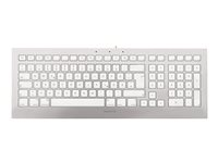 CHERRY STRAIT 3.0 - Clavier - USB - Espagnol - blanc, argent JK-0350ES