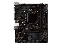 MSI H310M PRO-VD PLUS - Carte-mère - micro ATX - Socket LGA1151 - H310 - USB 3.1 Gen 1 - Gigabit LAN - carte graphique embarquée (unité centrale requise) - audio HD (8 canaux) H310M PRO-VD PLUS