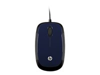 HP X1200 - Souris - droitiers et gauchers - optique - 3 boutons - filaire - USB - bleu - pour HP 14, 14 cm0918, 15, 17, 24; Pavilion 14, 15, 59X; Pavilion Gaming 15, 690; Slimline 290 H6F00AA#ABB