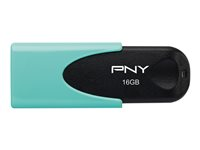 PNY Attaché 4 - Clé USB - 16 Go - USB 2.0 - eau pastel FD16GATT4PAS1KA-EF
