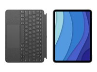 Logitech Combo Touch - Clavier et étui - avec trackpad - rétroéclairé - Apple Smart connector - AZERTY - Français - gris oxford - pour Apple 12.9-inch iPad Pro (5ème génération) 920-010210