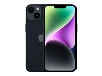 Apple iPhone 14 Plus - 5G smartphone - double SIM / Mémoire interne 256 Go - écran OEL - 6.7" - 2778 x 1284 pixels - 2x caméras arrière 12 MP, 12 MP - front camera 12 MP - noir minuit MQ533ZD/A