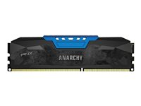 PNY Anarchy - DDR3 - 8 Go: 2 x 4 Go - DIMM 240 broches - 1866 MHz / PC3-14900 - CL10 - 1.5 V - mémoire sans tampon - non ECC - bleu MD8GK2D3186610AB-Z