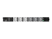 HPE G2 Metered Modular Horizontal True 0U - Unité de distribution secteur (rack-montable) - CA 230 V - 7300 VA - 1-phase 3 fil - entrée : IEC 60309 - connecteurs de sortie : 6 (IEC 60320 C19) - 1U - 30.5 cm cordon - pour Synergy 12000 Frame P9R54A