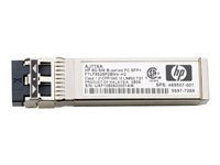 HPE - Module transmetteur SFP (mini-GBIC) - Fibre Channel 4 Go (SW) - pour HPE 8/24, 8/8, SAN Switch 8/80, SN8000B 32; BLc3000 Enclosure; StoreFabric 8/24 8Gb AJ715A