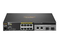 HPE Aruba 2530-8-PoE+ - Commutateur - Géré - 8 x 10/100 + 2 x Gigabit SFP + 2 x 10/100/1000 - de bureau, Montable sur rack, fixation murale - PoE+ J9780A#ABB