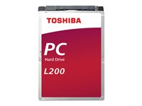 Toshiba L200 - Disque dur - 1 To - interne - 2.5" - SATA 6Gb/s - 5400 tours/min - mémoire tampon : 128 Mo HDWL110EZSTA