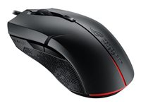 ASUS ROG Strix Evolve - Souris - pour gauchers - optique - 8 boutons - filaire - USB - pour 15; ROG Strix G15; ROG Zephyrus G14; TUF Gaming F15; F17; FX505; TUF505; ZenBook 13; 14 90MP00J0-B0UA00