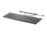 HP Business Slim - Clavier - USB - Anglais - noir - pour HP 34, Z1 G9; Elite 800 G9; Pro 260 G9, 400 G9; ProOne 440 G9; ZBook Fury 15 G8, 17 G8 Z9H48AA#ABB