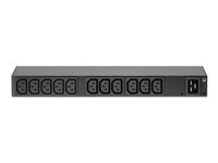 PDU en rack de base APC AP6020A - Unité de distribution secteur (rack-montable) - CA 100-240 V - entrée : IEC 60320 C20 - connecteurs de sortie : 13 (power IEC 60320 C13) - pour P/N: SMTL1000RMI2UC, SMX1000C, SMX1500RM2UC, SMX1500RM2UCNC, SMX750C, SMX750CNC AP6020A