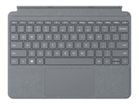 Microsoft Surface Go Signature Type Cover - Clavier - avec trackpad, accéléromètre - rétroéclairé - QWERTY - Anglais - platine - commercial - pour Surface Go KCT-00007