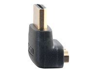 C2G 90° Down Adapter - Adaptateur HDMI - HDMI mâle pour HDMI femelle - noir - connecteur à 90° 80562