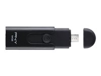 PNY Duo-Link On-the-Go Prime 3.0 - Clé USB - 64 Go - USB 3.0 / micro USB FD64GOTGPRIK-EF