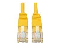 Tripp Lite 7ft Cat5e / Cat5 350MHz Molded Patch Cable RJ45 M/M Yellow 7' - Cordon de raccordement - RJ-45 (M) pour RJ-45 (M) - 2.1 m - UTP - CAT 5e - moulé, bloqué - jaune N002-007-YW