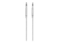 Belkin MIXIT Aux Cable - Câble audio - mini-phone stereo 3.5 mm mâle pour mini-phone stereo 3.5 mm mâle - 1.22 m - argent AV10164BT04-SLV