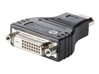 HP HDMI to DVI Adapter - Adaptateur vidéo - DVI-D femelle pour HDMI mâle - pour Portable 15v G5, 17 G3, 17 G4, 17 G5, 17 G6; Pro Mobile Thin Client mt440 G3 F5A28AA