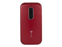 DORO 6620 - 3G téléphone de service - microSD slot - 320 x 240 pixels - rear camera 3 MP - rouge 7737